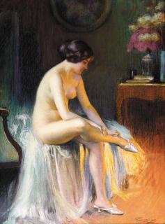 Delphin Enjolras - By the fireside
