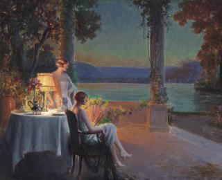 Delphin Enjolras - Élégantes Sur La Terrasse