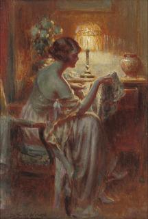 Delphin Enjolras - Reflections under lamp light