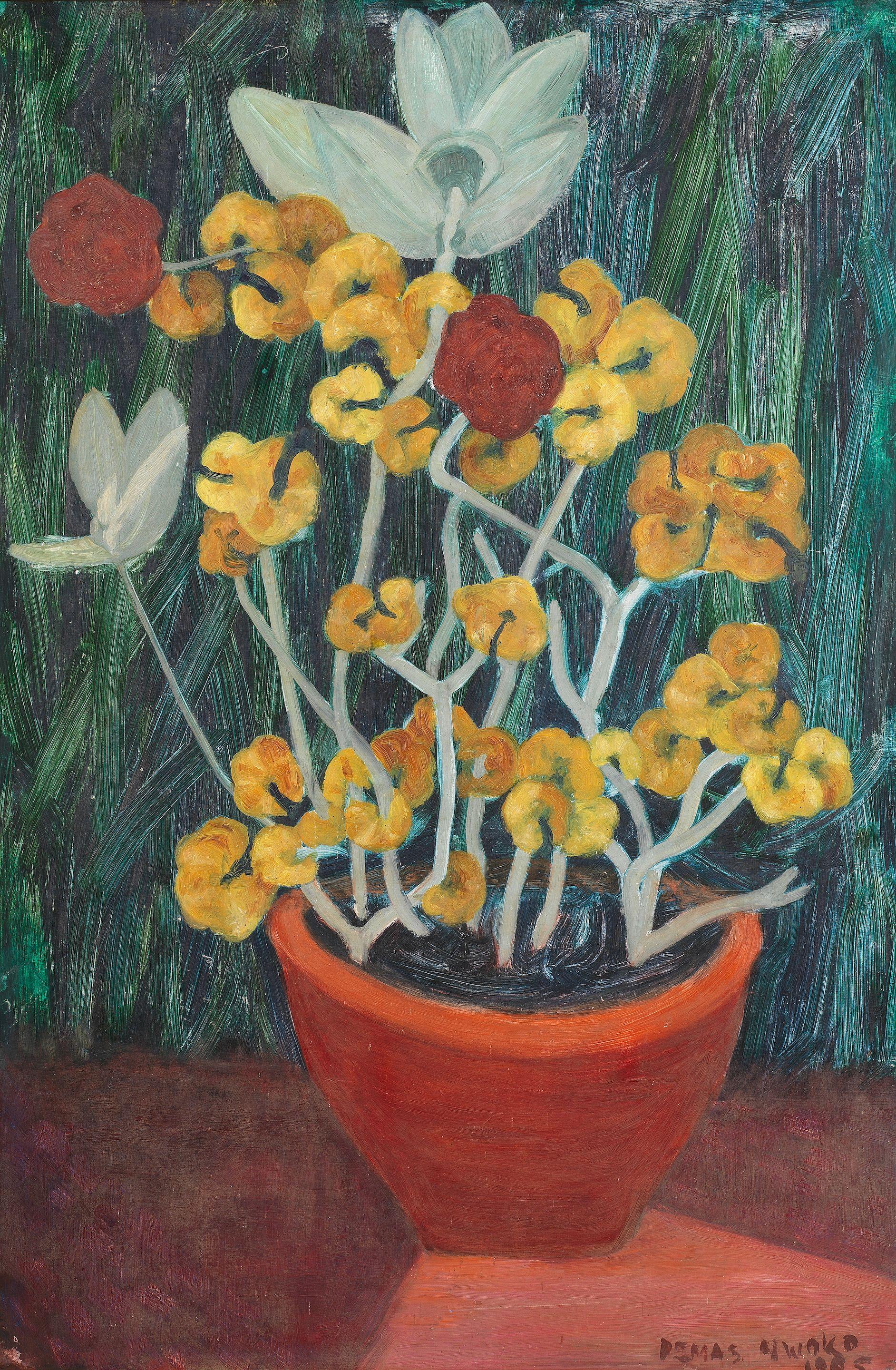 Demas Nwoko - Still life, 1965