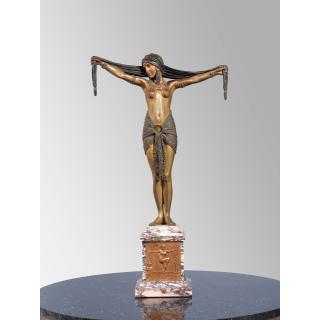 Demeter H. Chiparus - Danseuse À L\'Écharpe, Sculpture  Vers 1925