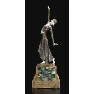 Demeter H. Chiparus - \'Footsteps\': A Bronze And Ivory Figure