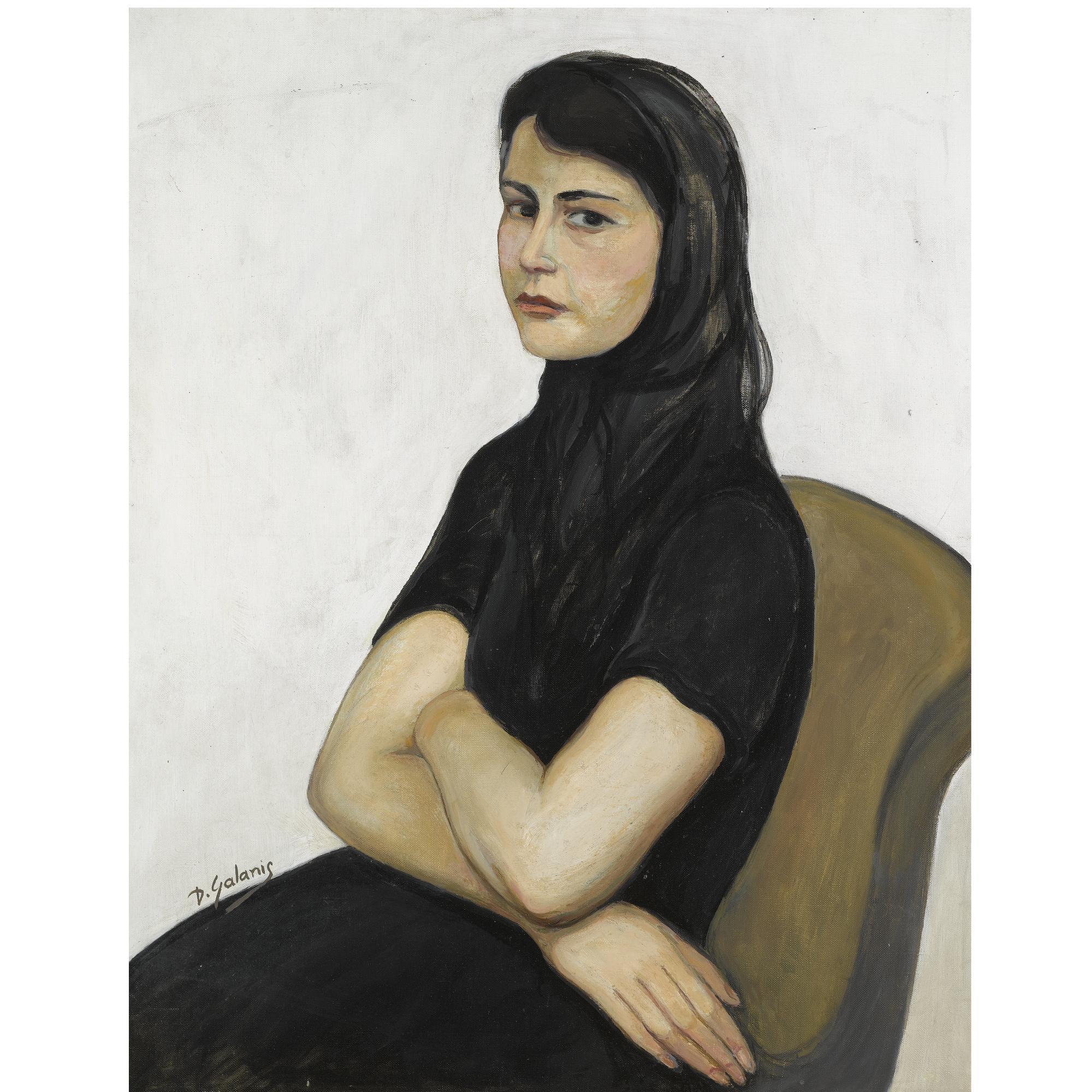 Demetrius Emmanuel Galanis - Greek Femme En Noir 