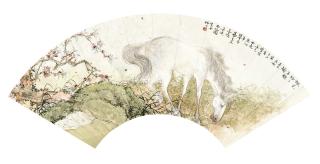 Deng Fen - White Horse In Peach Blossoms