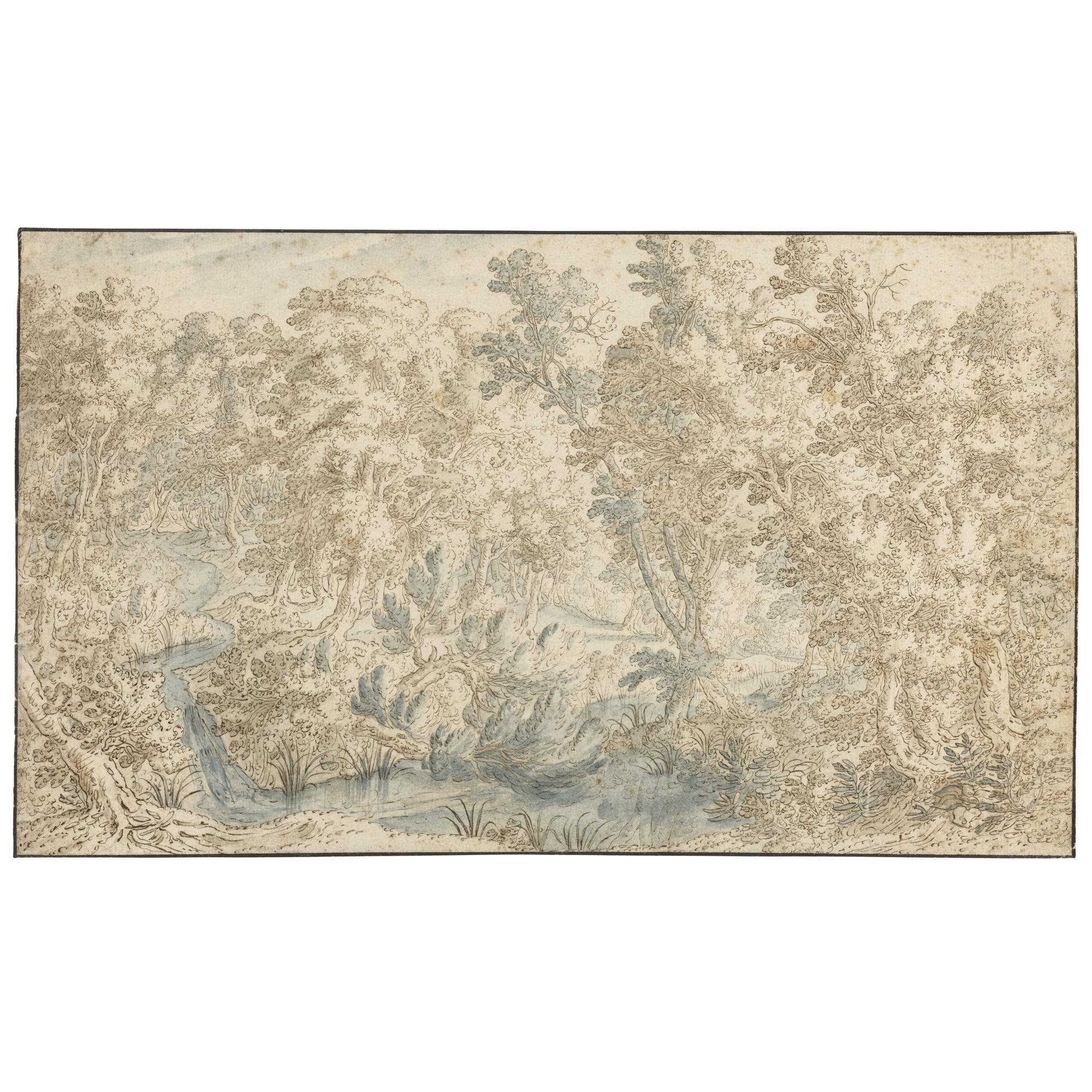 Denijs Van Alsloot - Wooded River Landscape