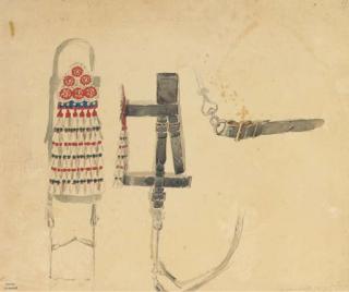 Denis-Auguste-Marie Raffet - Quatre Dessins Représentant Des Études de Selles, de Mors Andalous Et de Licols Et Harnais