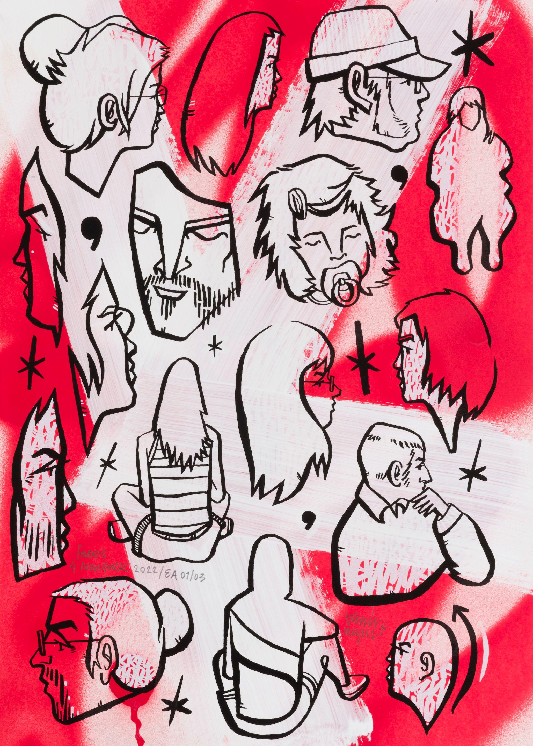 Denis Meyers - Faces 4 NY, 2022