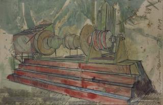 Denis Oppenheim - Study for cries and whispers. Voices from the Staircase Project.