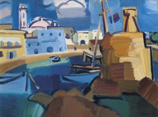 Denis Peploe, R.S.A. - Harbour, Cyprus