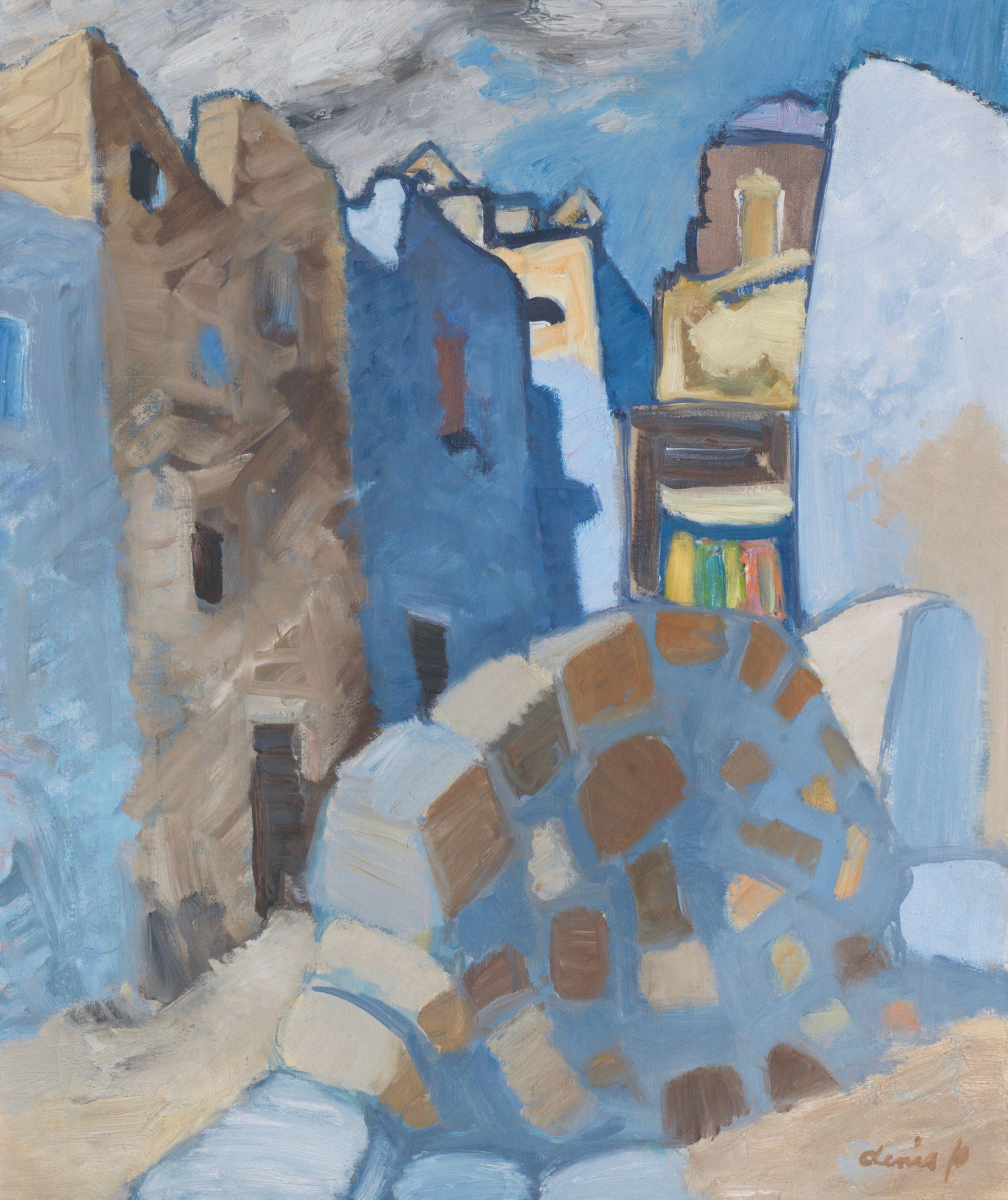 Denis Peploe RSA - Street Scene