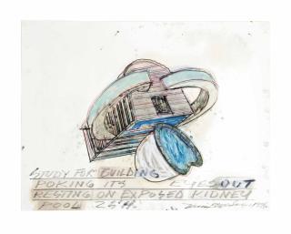 Dennis A. Oppenheim - Study for Building Poking its Eyes Out