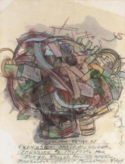 Dennis A. Oppenheim - Study For Woven Explosion, Mondrian Under Pressure #6