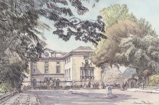 Dennis Flanders, R.W.S., R.B.A. - Worcester College, College Front