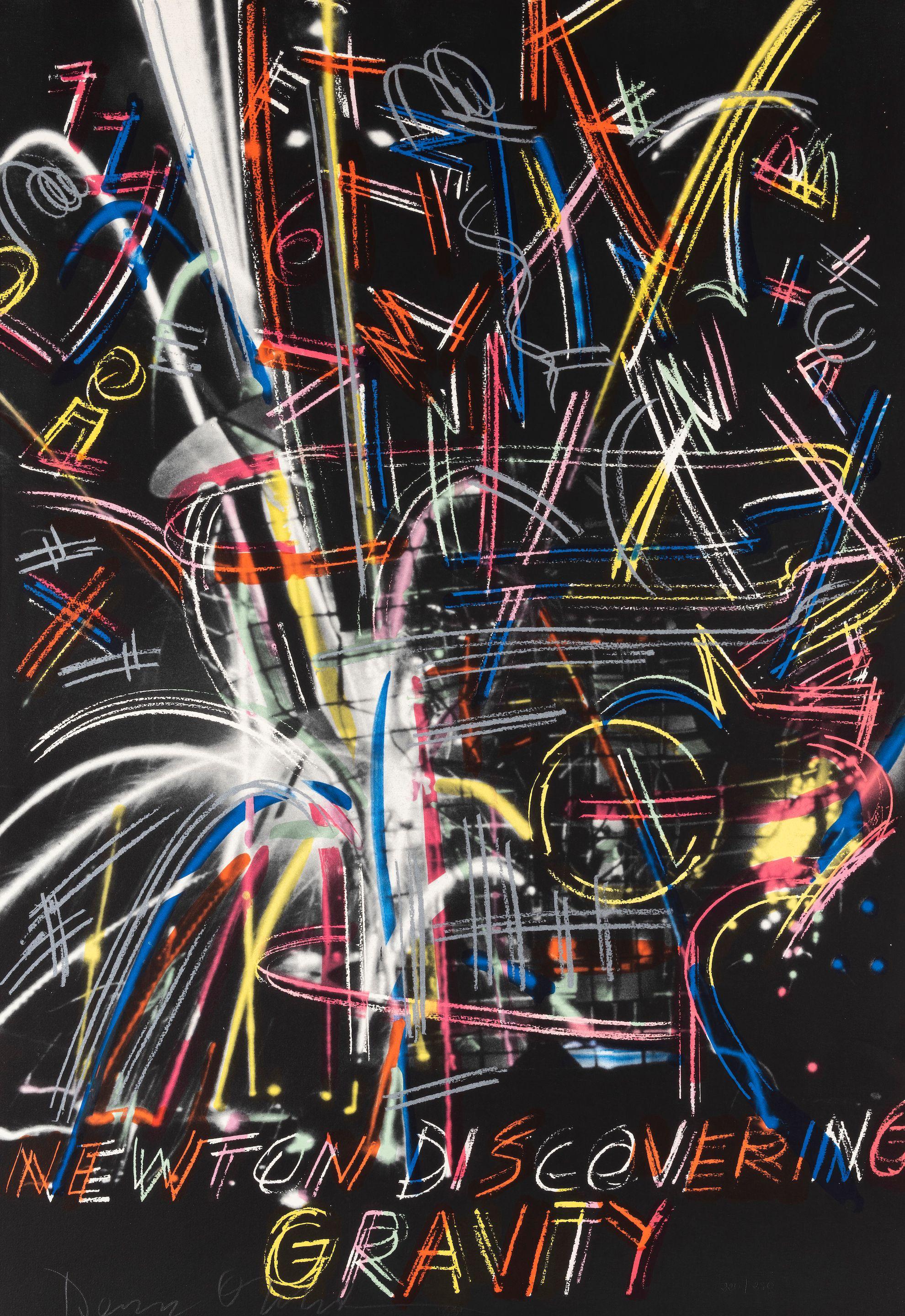 Dennis Oppenheim - Newton discovering gravity (From Olympic Suite Serie)