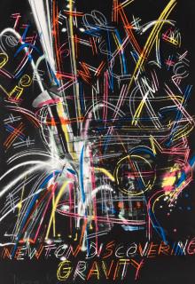 Dennis Oppenheim - Newton discovering gravity (From Olympic Suite Serie)