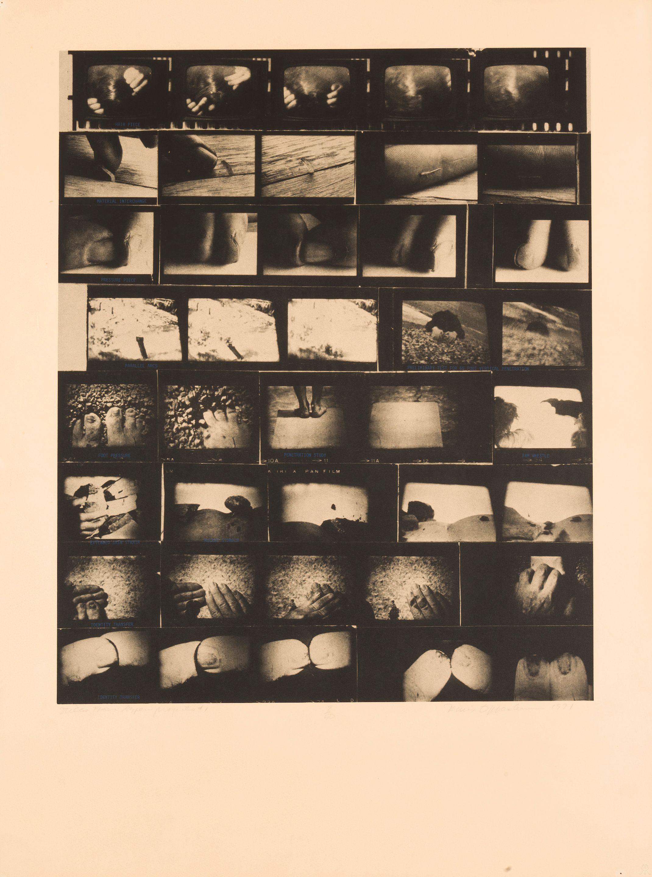 Dennis Oppenheim - Stills from Aspen, Project #1, 1971