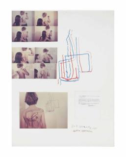 Dennis Oppenheim - Two stage transfer drawing.