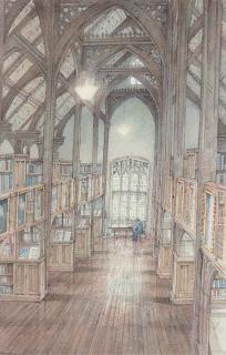 Dennis Roxby Bott, R.W.S. - Mansfield College, Library