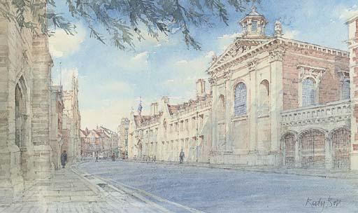 Dennis Roxby Bott, R.W.S. - Pembroke College, College Front