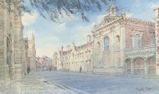 Dennis Roxby Bott, R.W.S. - Pembroke College, College Front