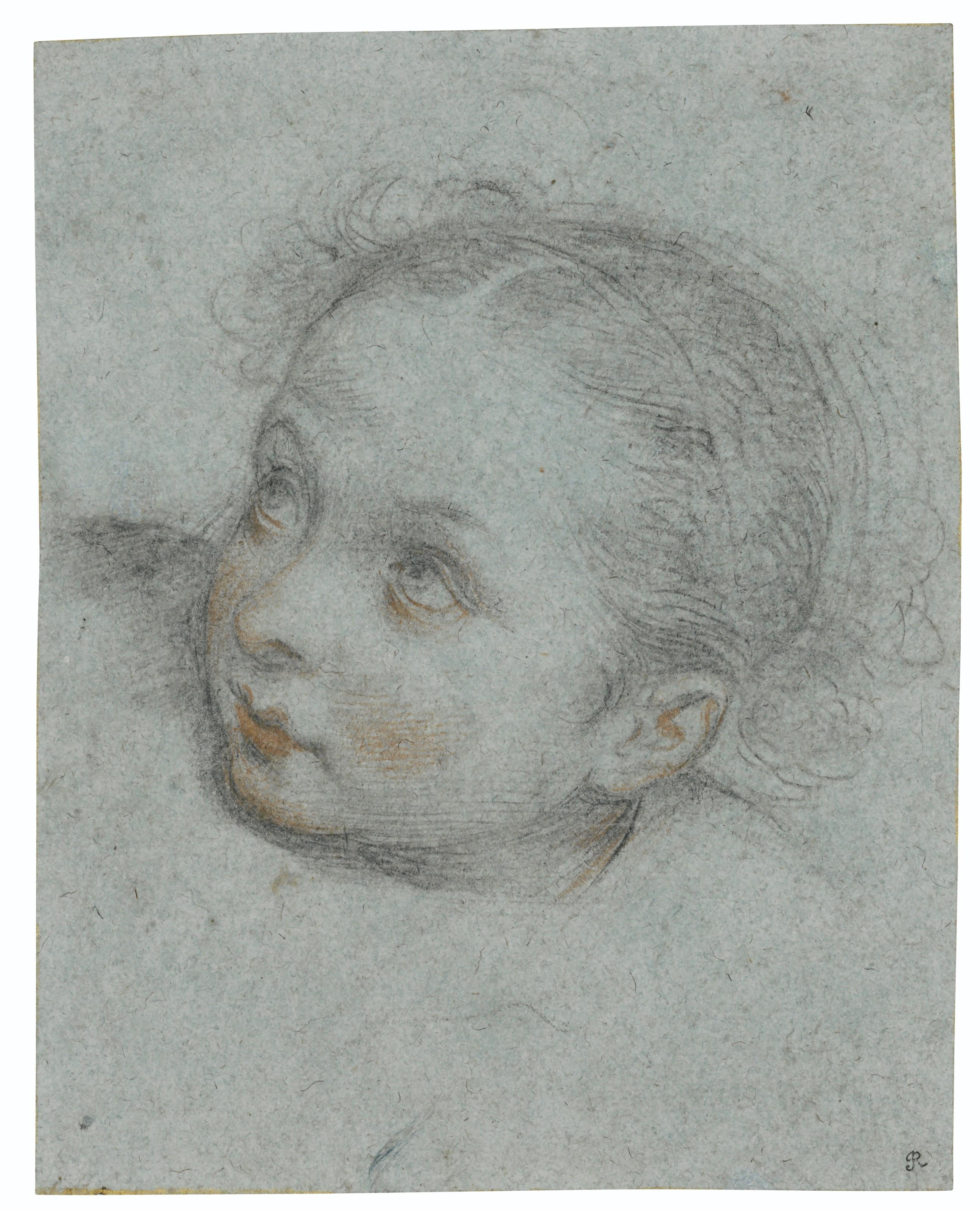 Denys Calvaert - Head of a girl, turned to the left