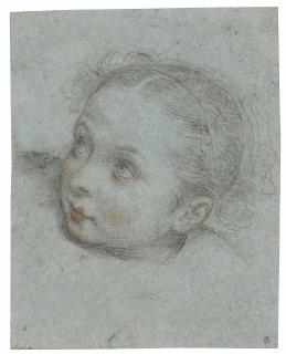 Denys Calvaert - Head of a girl, turned to the left