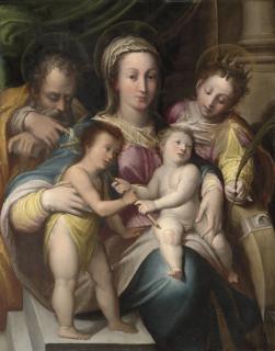 Denys Calvaert - The Holy Family with the Infant Saint John the Baptist and Saint Catherine of Alexandria