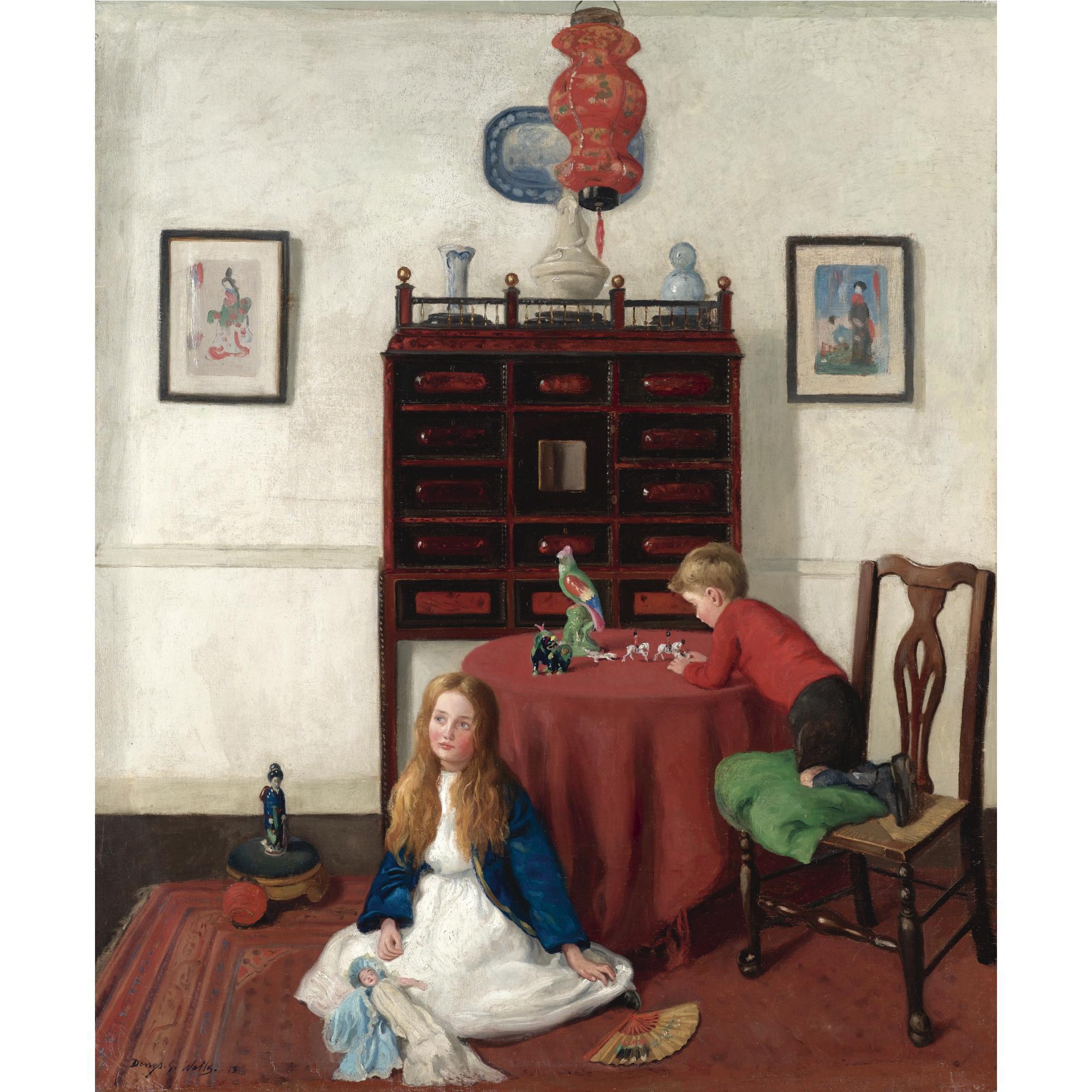 Denys George Wells - Children Playing