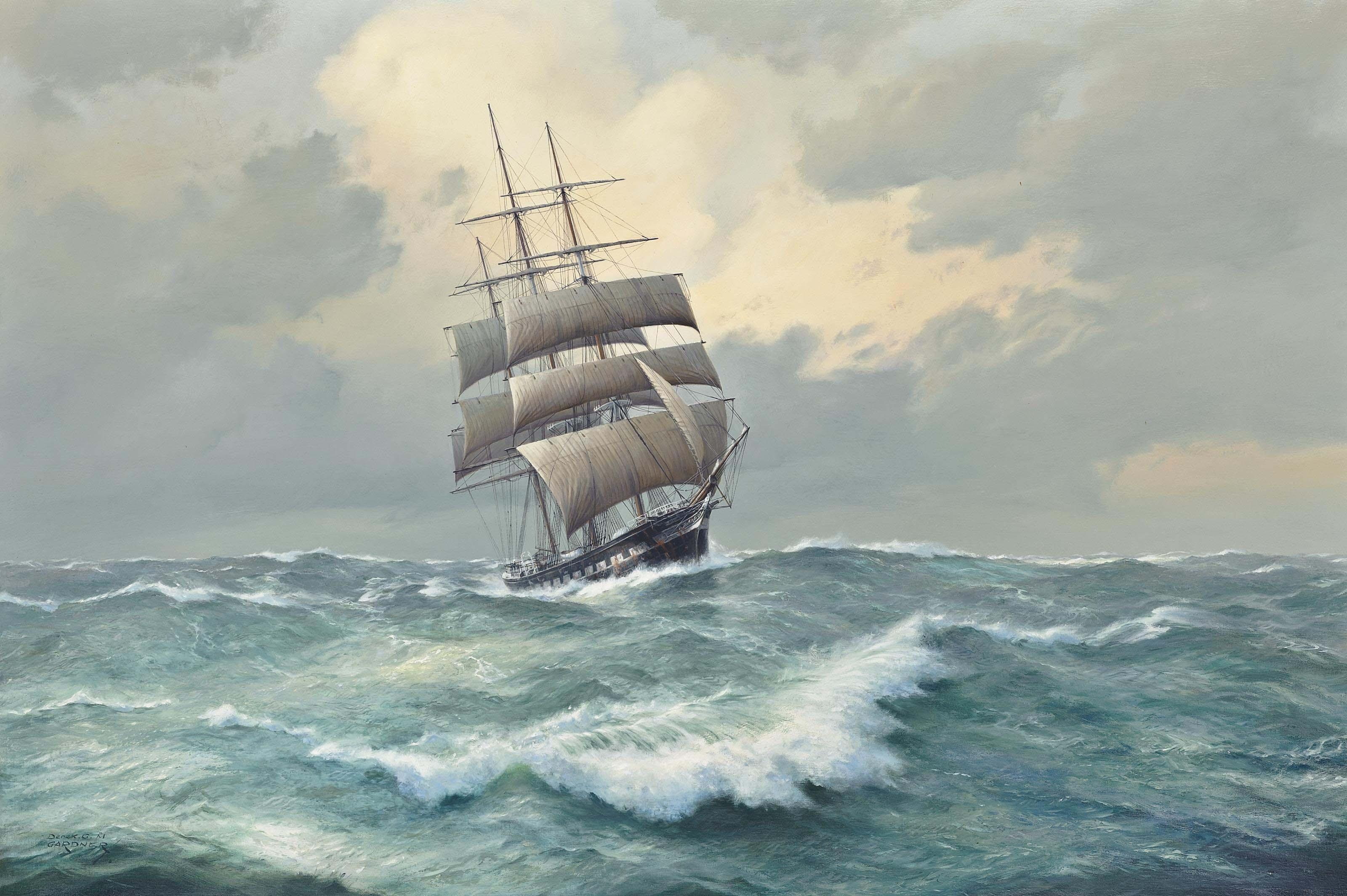 Derek George Montague Gardner, R.S.M.A. - Loch Tay, Winter, North Atlantic