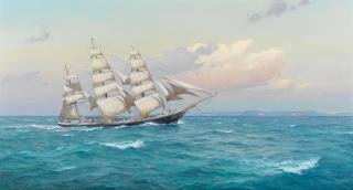 Derek George Montague Gardner - \'First sight of England. The Torrens, in the Channel, 1893.\'