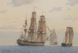 Derek George Montague Gardner - His Britannic Majesty\'s 50-Gun Ship \'Bristol\'