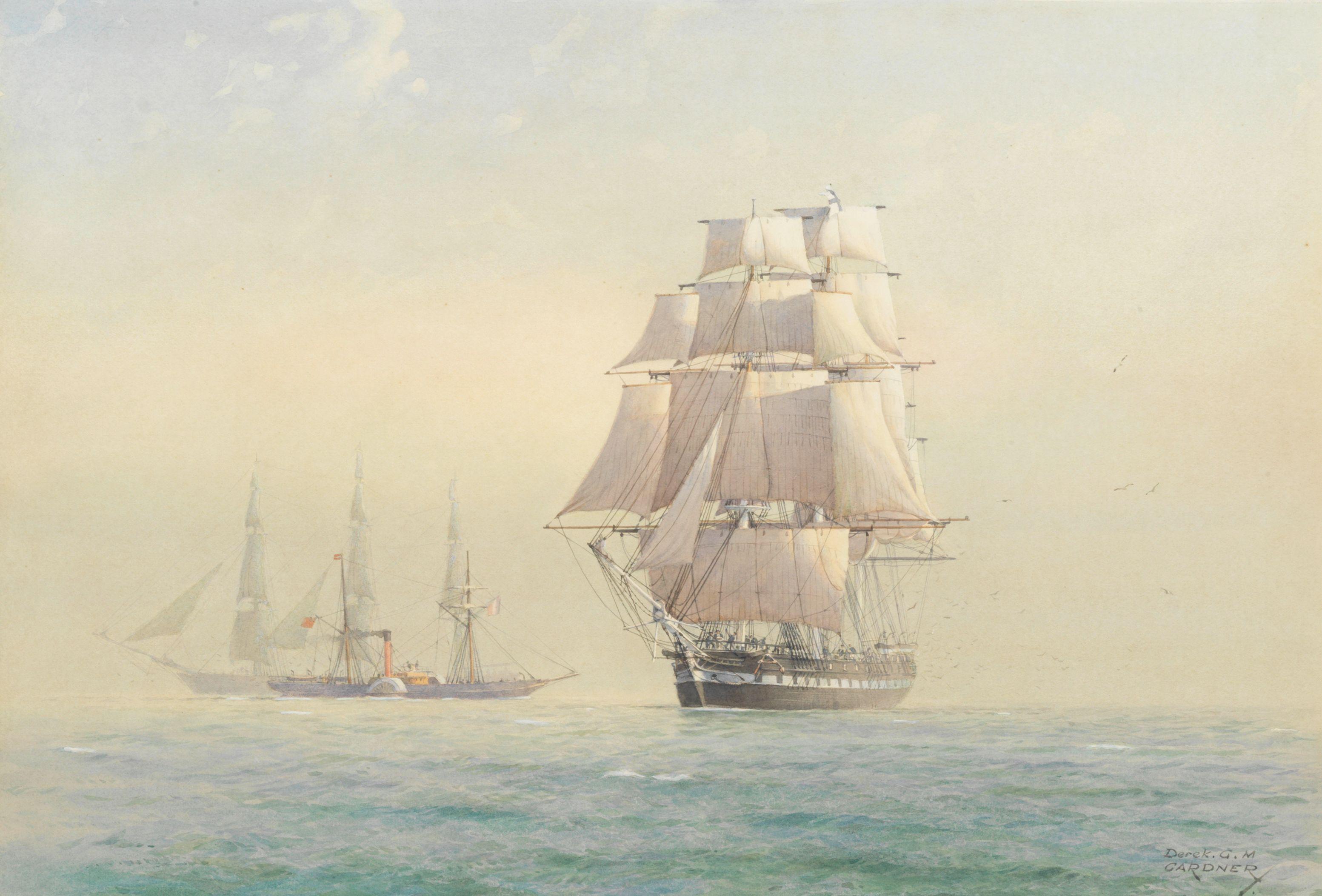 Derek George Montague Gardner - Hotspur, Blackwall frigate built on the Tyne, 1851