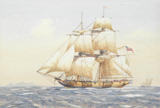 Derek George Montague Gardner - The 14 gun brig HMS Speedy