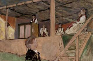 Derek Hill, H.R.H.A. - A religious meeting