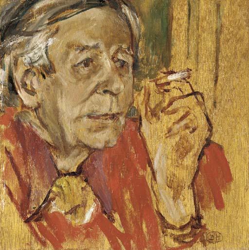 Derek Hill, H.R.H.A. - Portrait of Raymond Mortimer