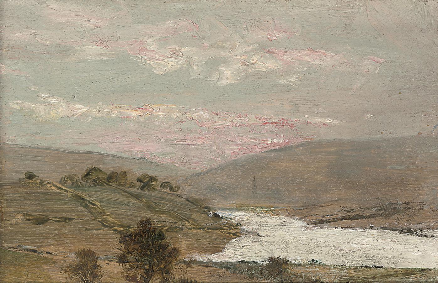 Derek Hill - Autumn towards Letterkenny from Manor Cunningham