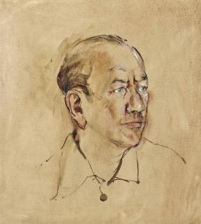 Derek Hill - Portrait of Noël Coward