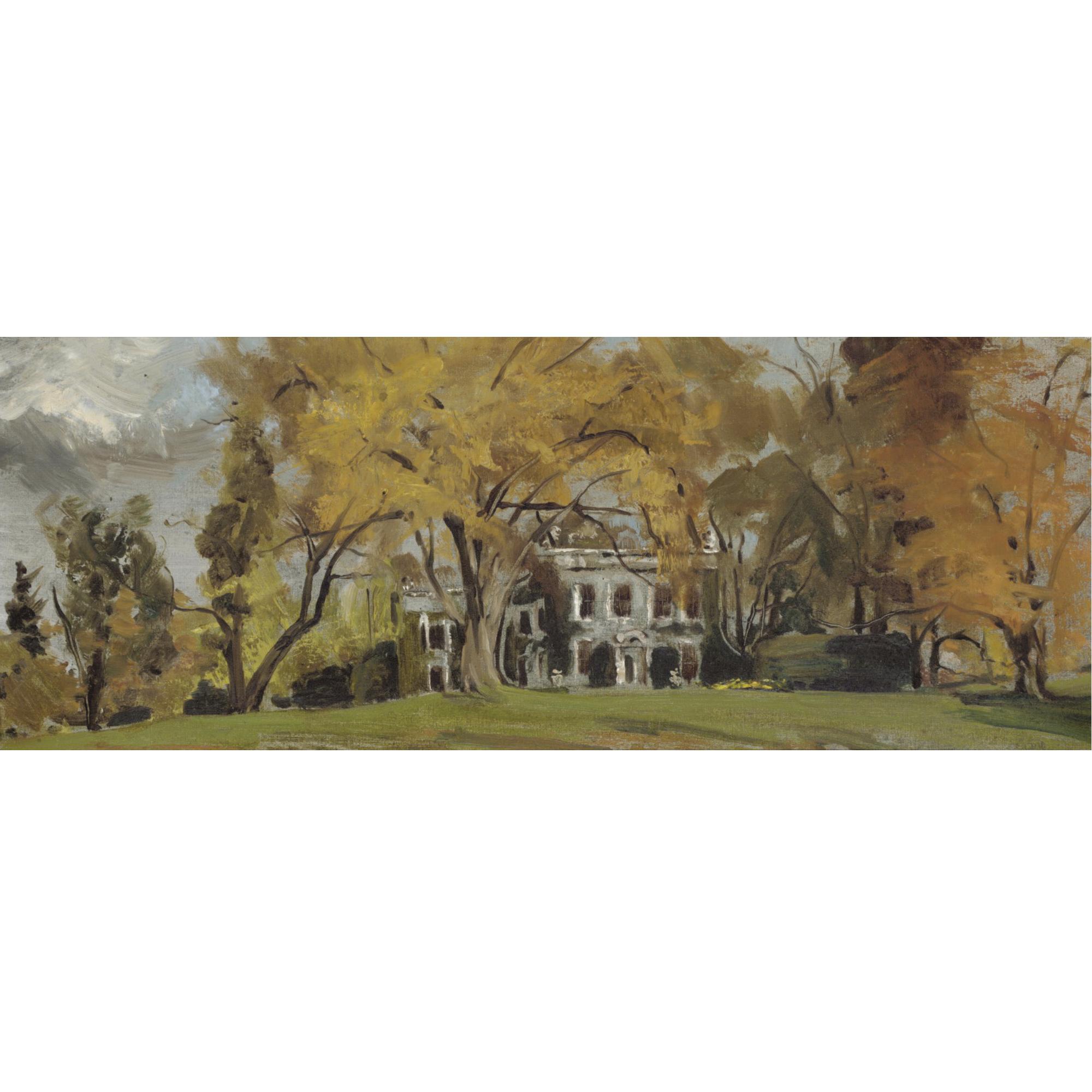 Derek Hill - View Of Hudson, Staatsburg; Country House, Staatsburg