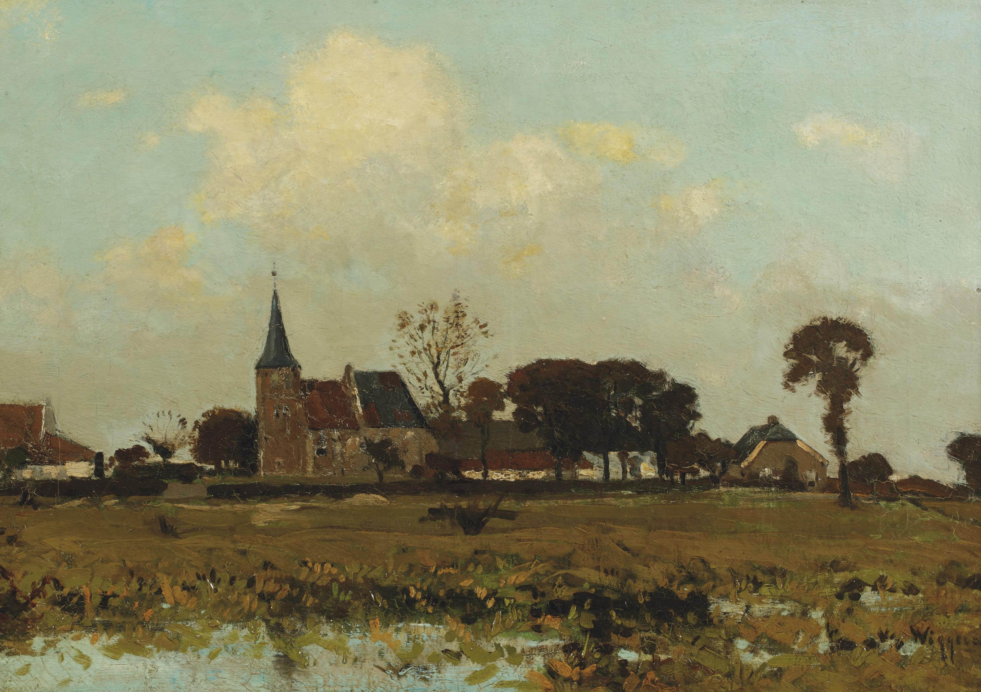 Derk Wiggers - Church in Persingen, Ooipolder