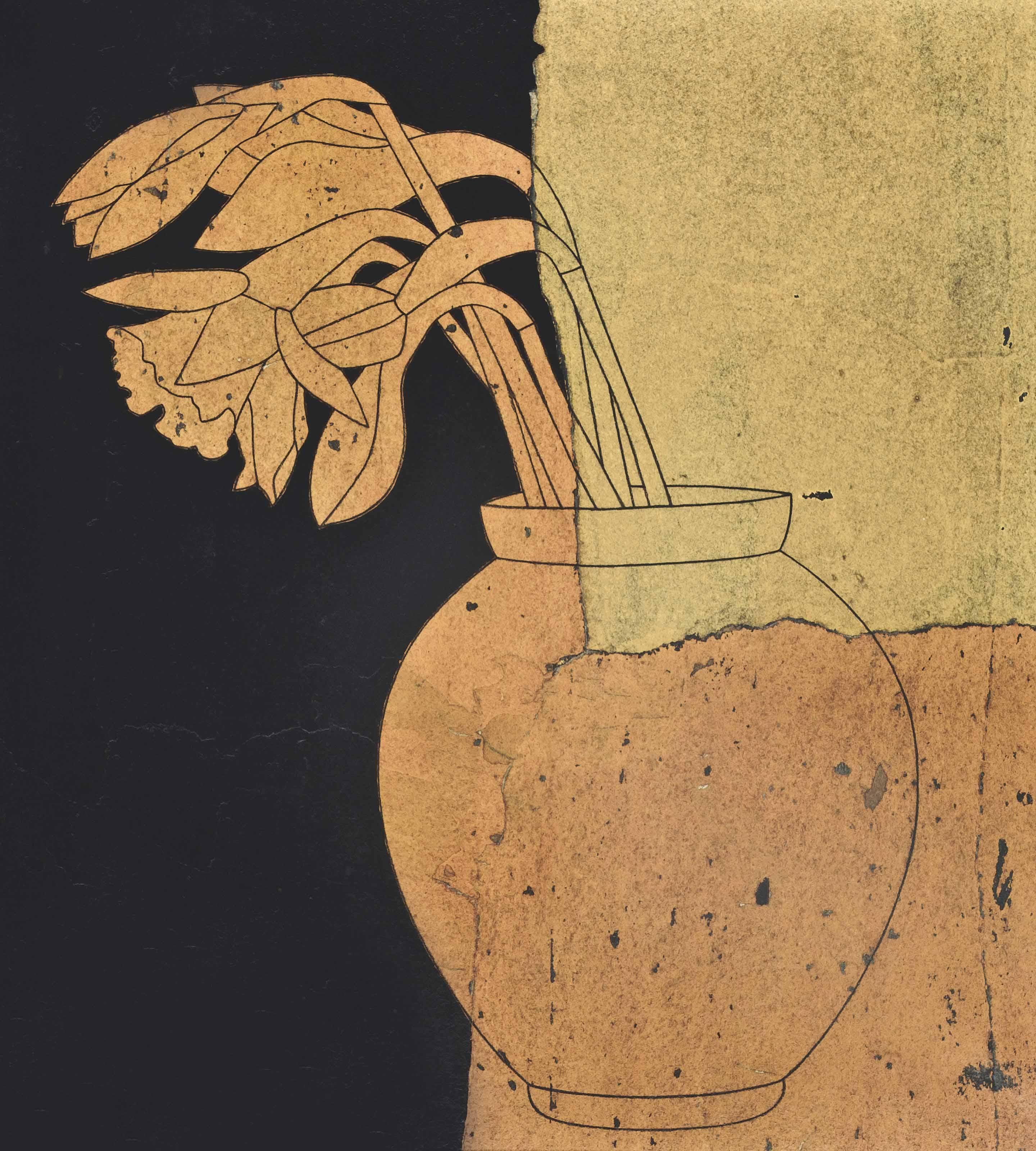 Derrick Greaves - Daffodils in a Vase