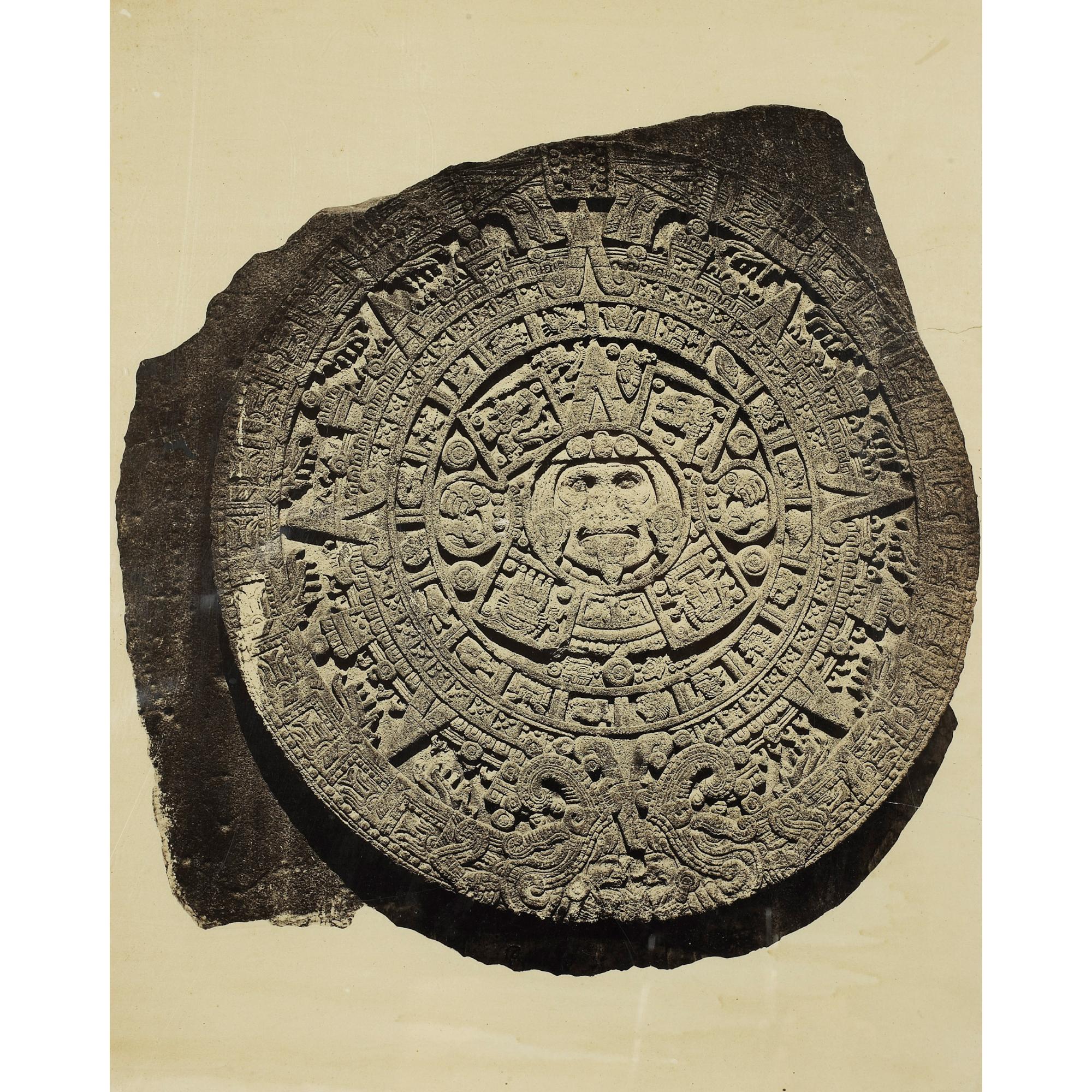 Désiré Charnay - Calendrier Aztèque, 1857-63