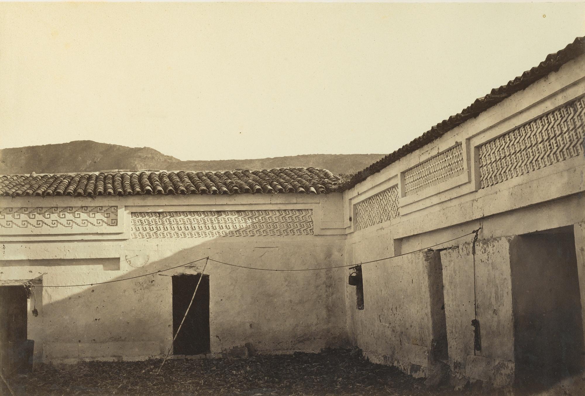 Désiré Charnay - Mitla, Intérieur De La Maison Du Curé, 1859Albumen Print, Flush-Mounted To Original Card. Printed Label With Title And The Photographer\'S And Printer\'S Names. Mounted And Framed.