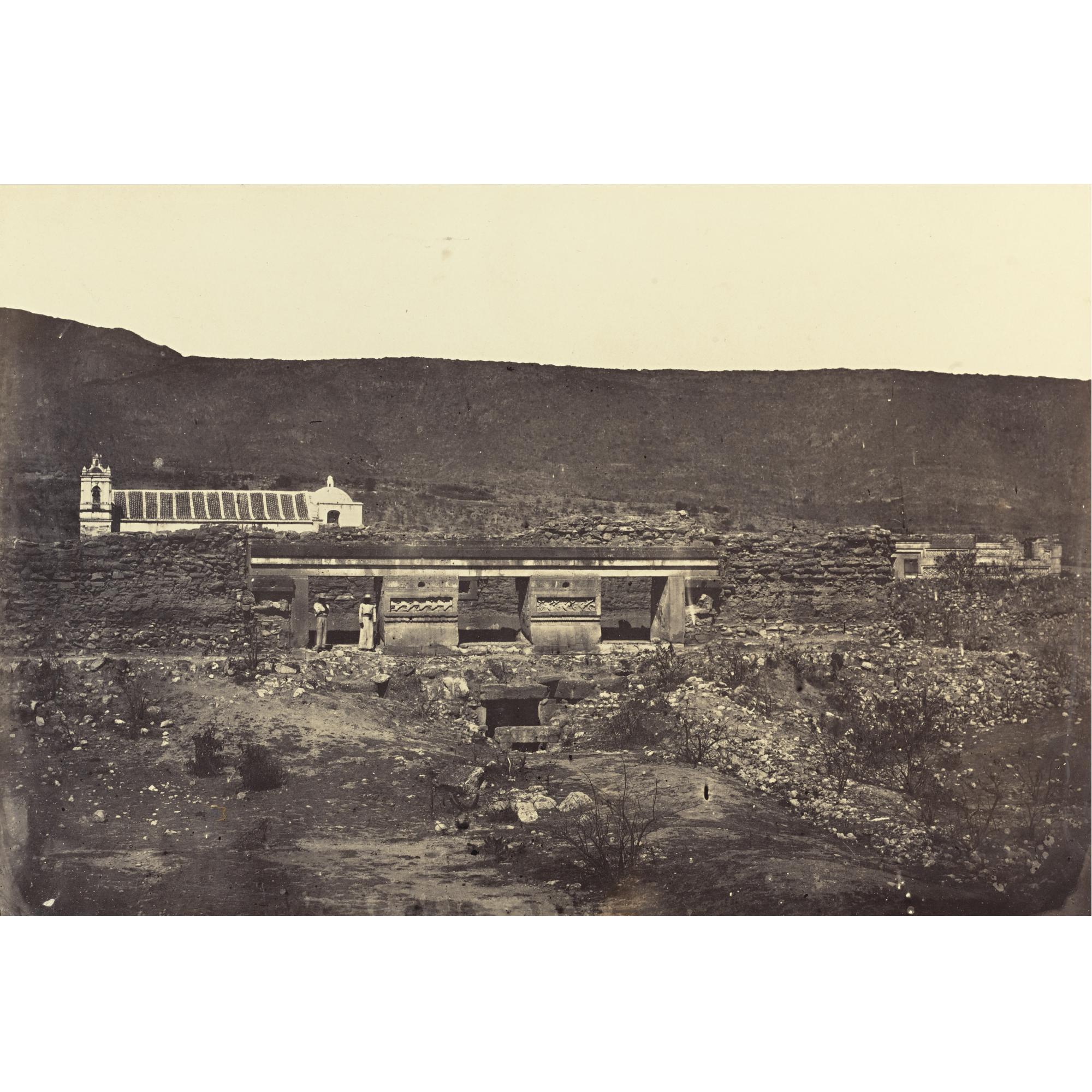 Désiré Charnay - \'Troisième Palais, Á Mitla: Façade\'