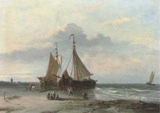 Desire Donny - Fisherfolk on the beach of Katwijk