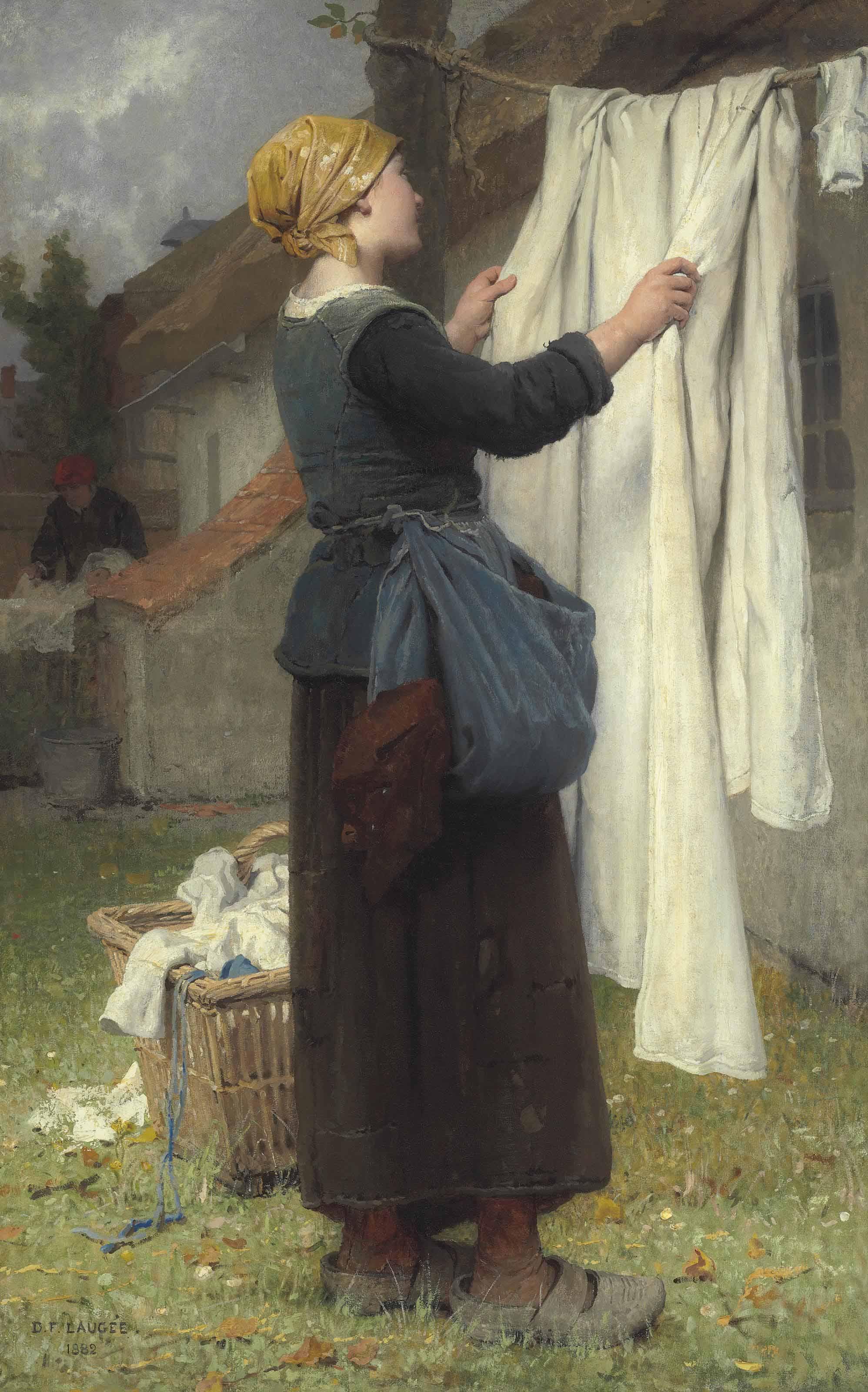 Désiré François Laugée - The Laundress