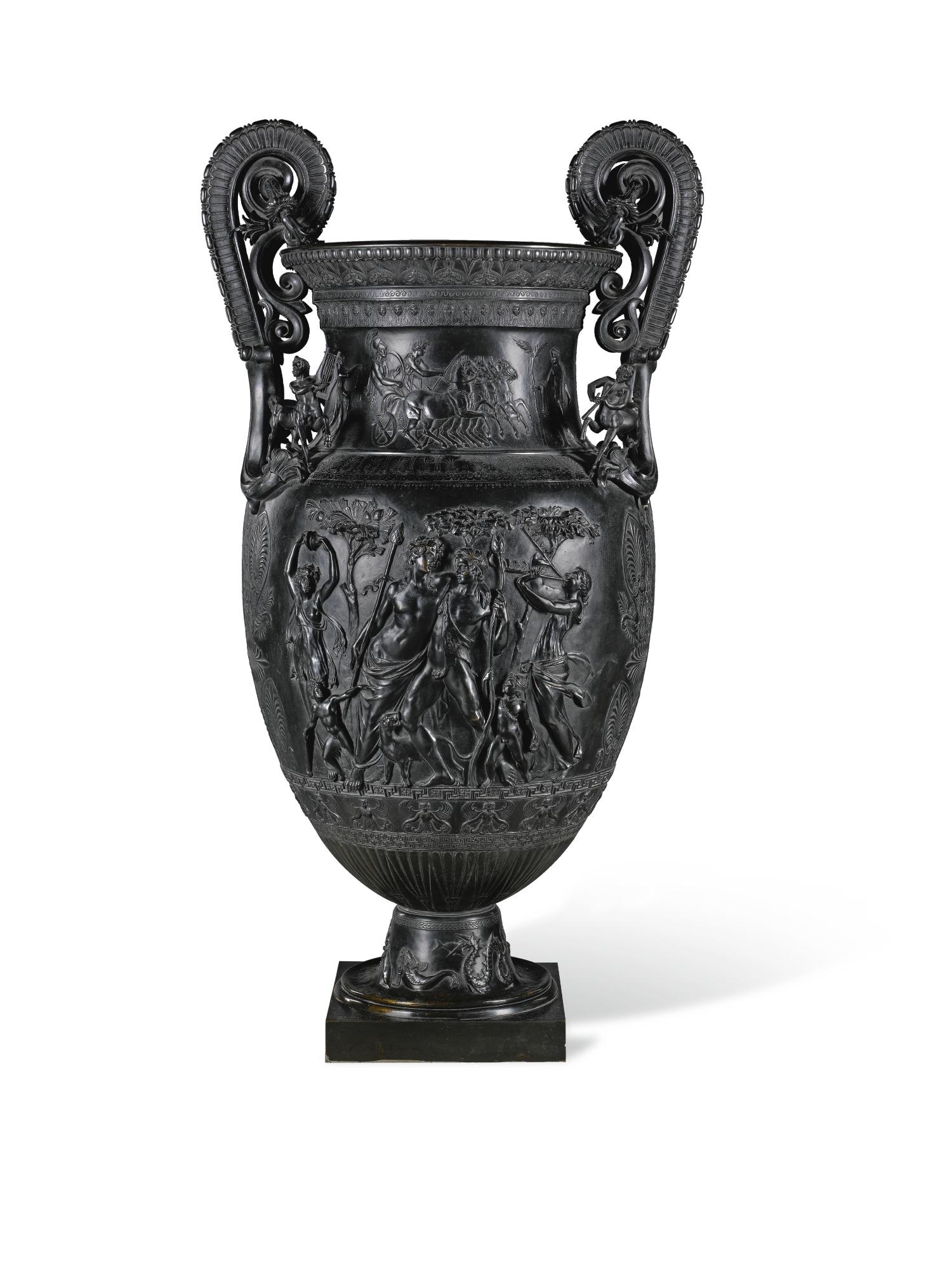 Désiré Ringel D\'Illzach - Frenchmonumental Vase With Bacchic Revellers