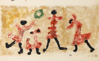 Desmond Morris - Four Figures II (Unframed)