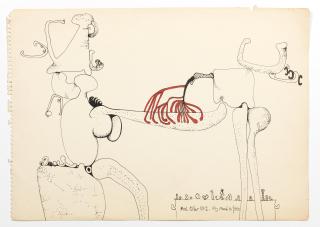 Desmond Morris - Red Willow No.2. (Unframed)