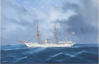 D\'Esposito - A British troopship at sea