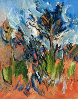 Detlev Foth - Garten, erstes Grün.